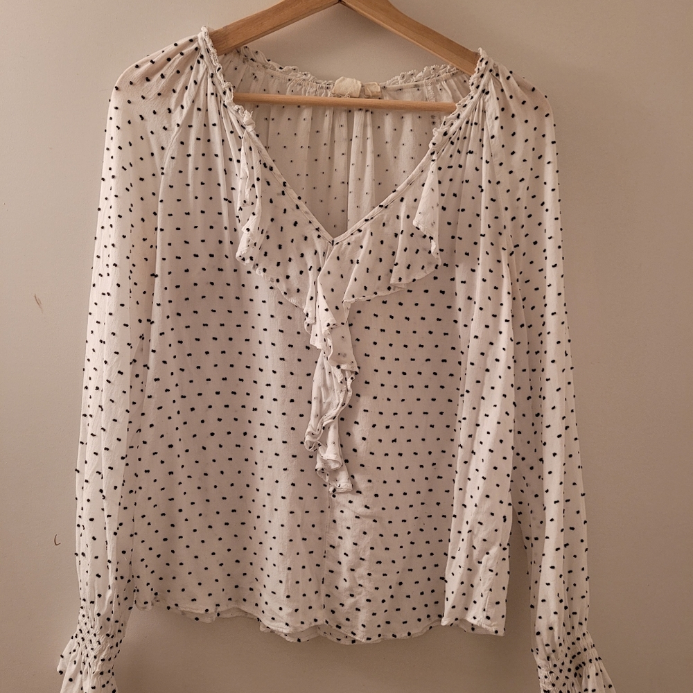 Polka dot blouse
